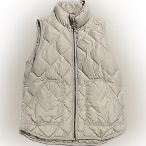 J.Crew Beige Puffer Vest